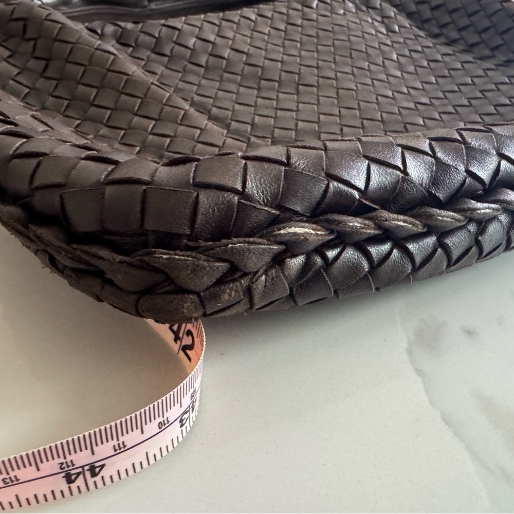 Bottega Veneta Dark Brown Intrecciato Hobo Bag - Picture 15 of 15